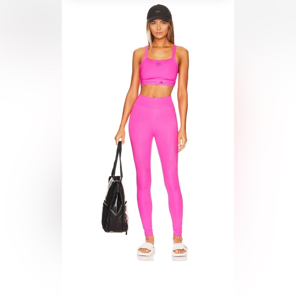 Adidas By Stella McCartney TRUEPURPOSE LASER-CUT Training Tights. Color: Pink - Picture 1 of 16
